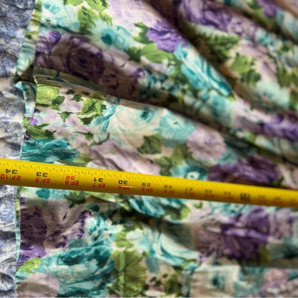 Talbots Floral Midi Dress - Purple and Green - Picture 5 of 6